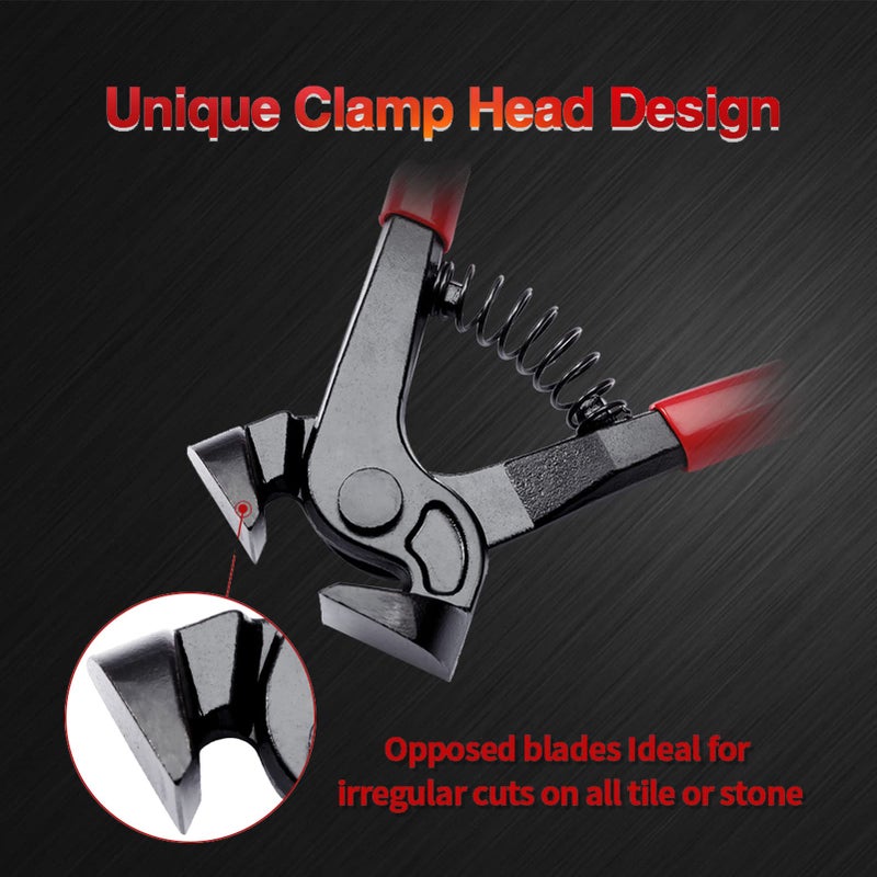 SPEEDWOX Tile Nippers for Ceramic Tiles 8 Inches Mosaic Cutter Pliers Tile Nippers Mosaic Tools Nipper Cutting Tools Glass Cutter Ceramic Tile Cutter for Porcelain Glass Mirror - Image 3